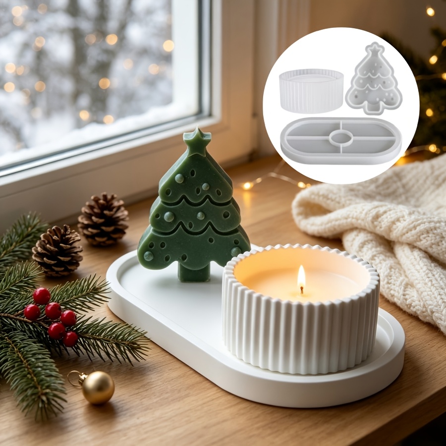 Candle Making Kit Wholesale - 3-częściowy zestaw form silikonowych z żywicy