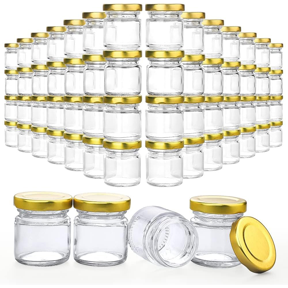 Candle Making Glass Jars - Małe szklane słoiki z pokrywkami, mini