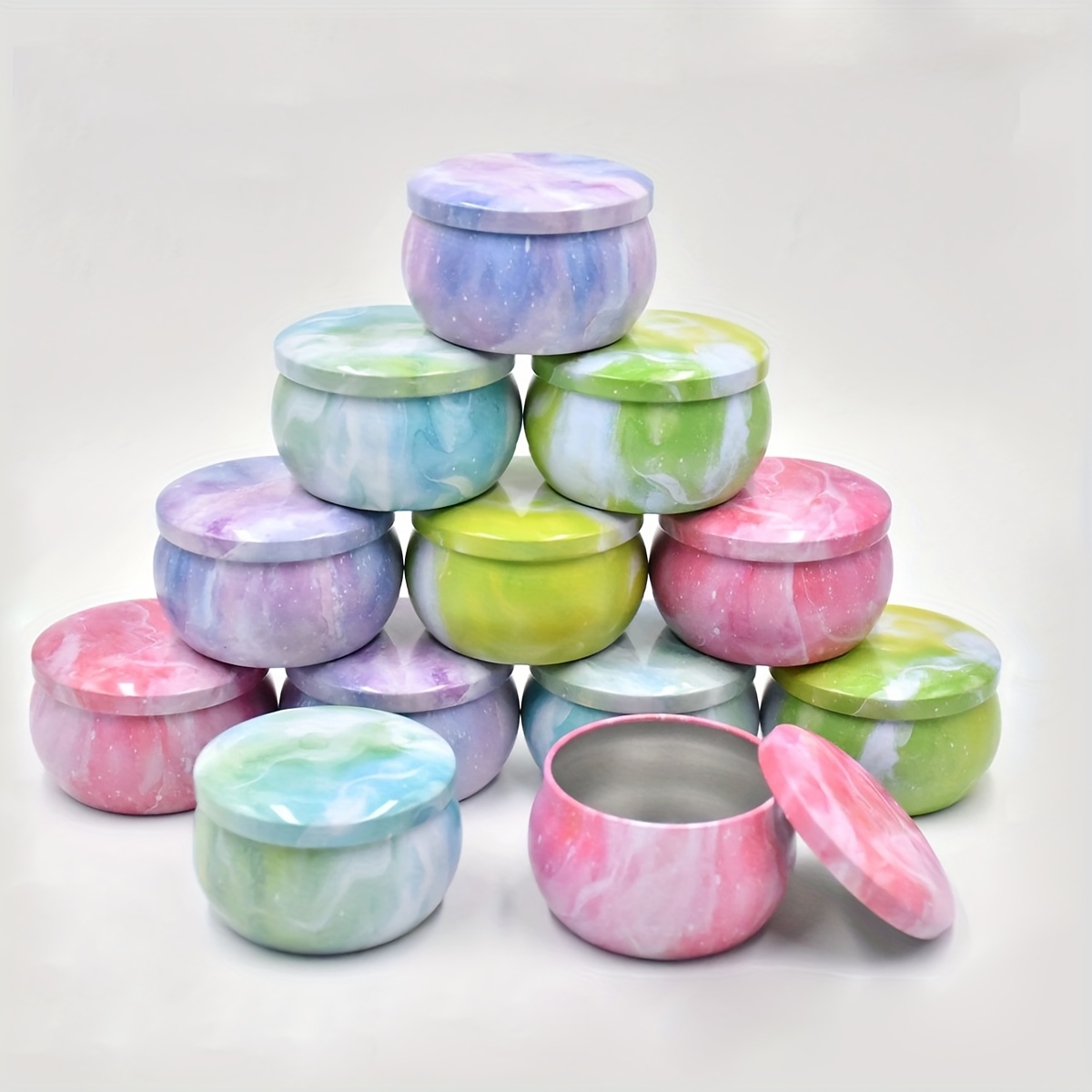 Candle Making Glass Jars - Metalowe puste słoiki na świece z
