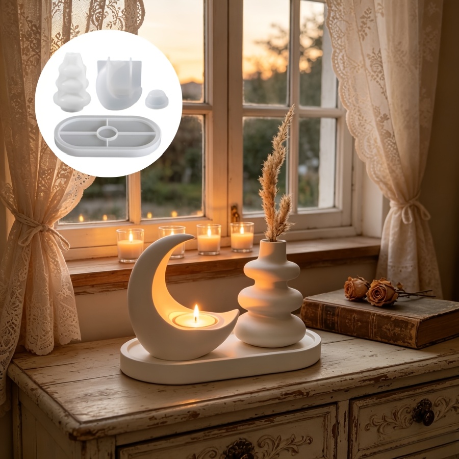 Candle Making Kit Wholesale - Zestaw 4 elementów, zawierający świecznik w