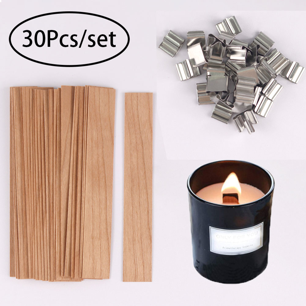 Candle Making Kit Wholesale - 30-elementowy zestaw drewnianych knotów do świec
