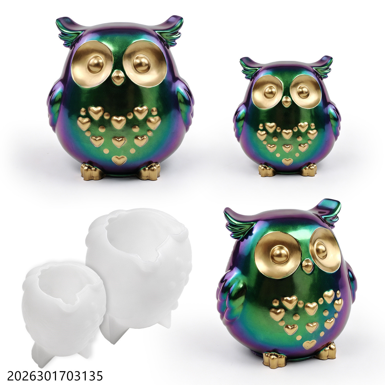 Candle Making Kit Wholesale - Forma Silikonowa Sowa 3D Zestaw do
