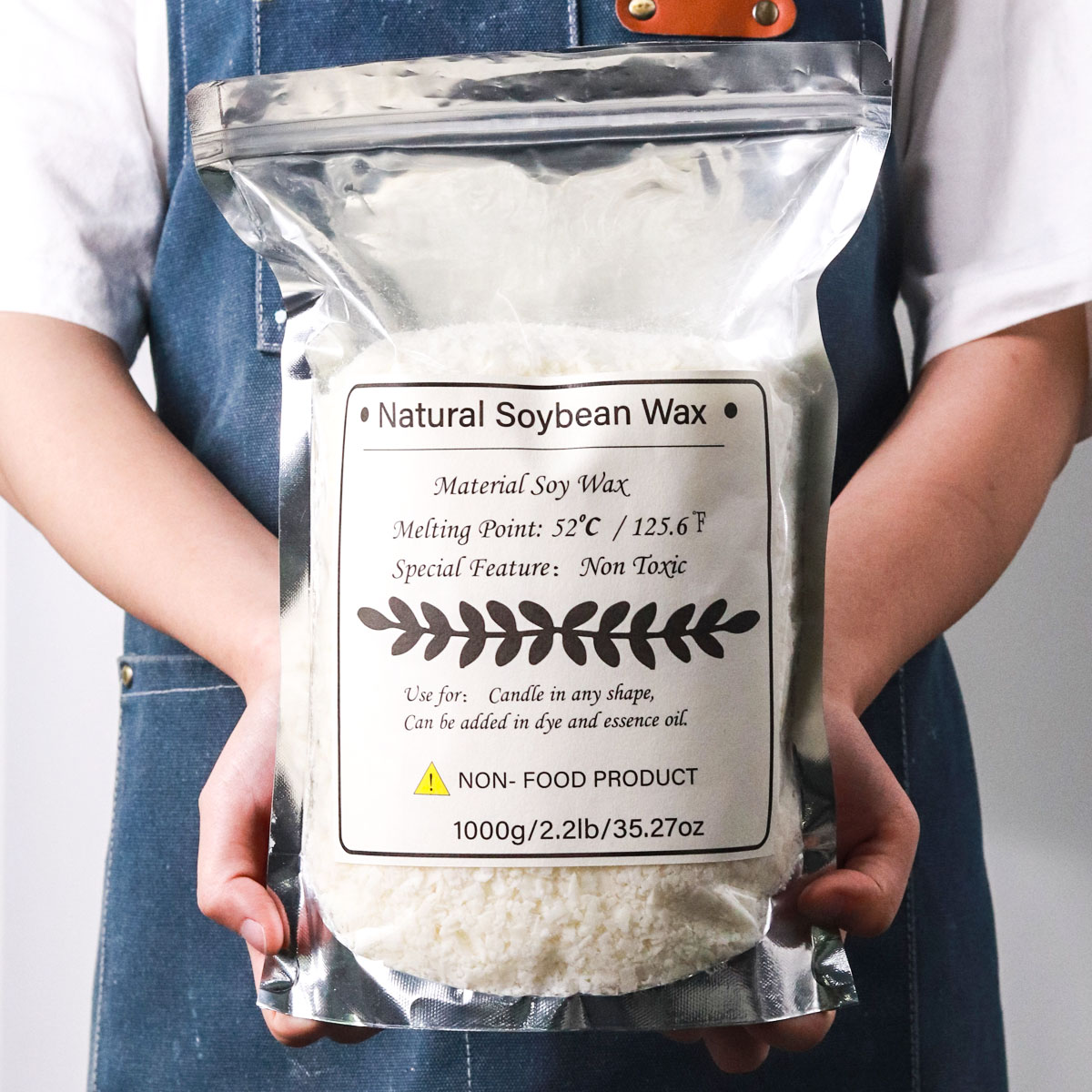 Candle Making Material - 1KG Naturalny wosk sojowy Granulowany materiał