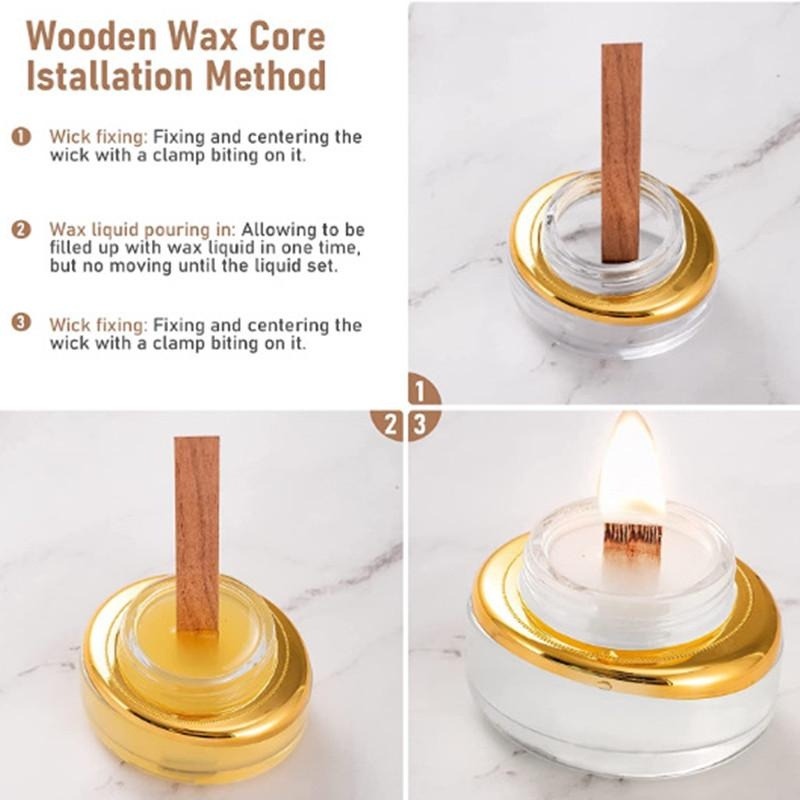 40 szt. Drewniany zestaw knot  – Wood Wick Crackle recenzja i cena
