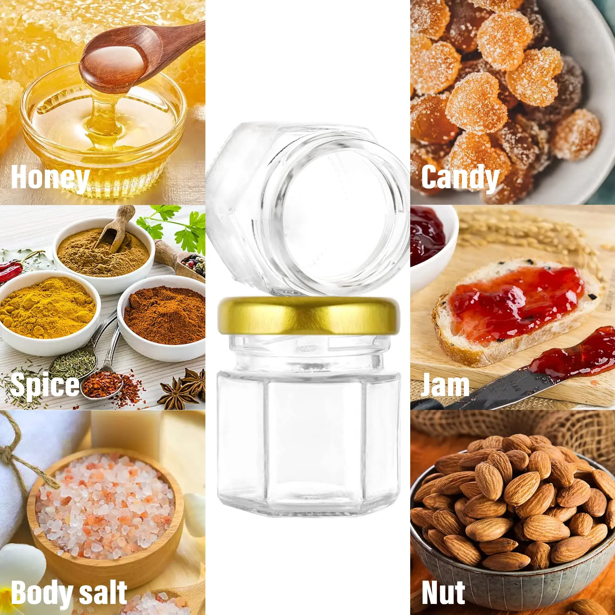 Szklane mini słoiczki na miód  – Candle Making Glass Jars recenzja i cena