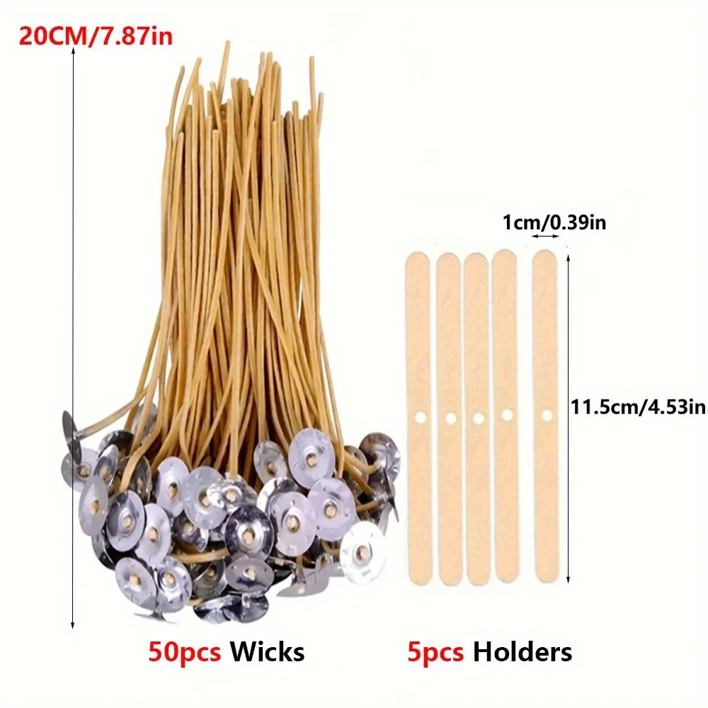 Knoty do świec 50 PCS 8-calowy – Candle Making Kit Beeswax recenzja i cena