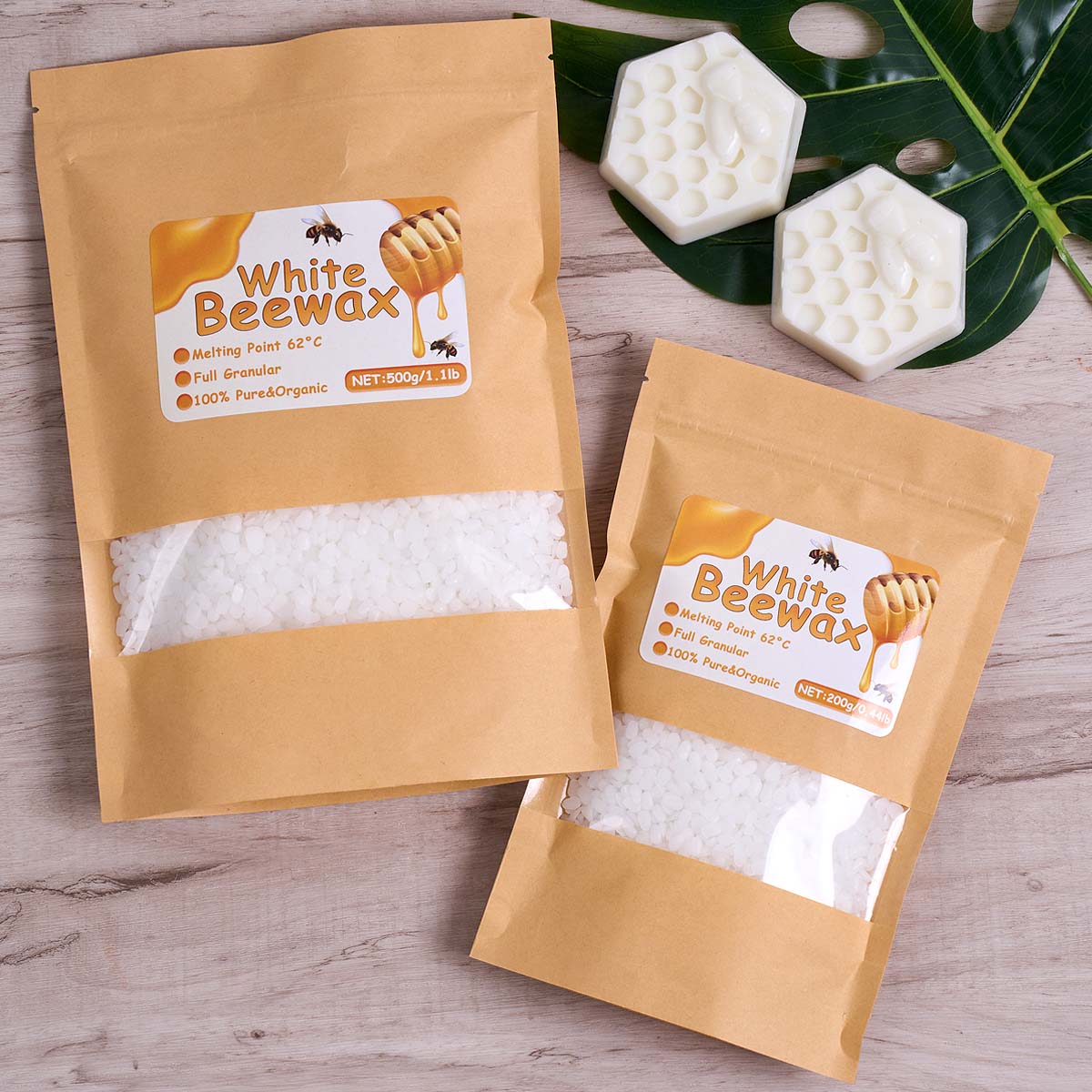 1000g Białego Wosku Pszczelego – Candle Making Kit Beeswax recenzja i cena