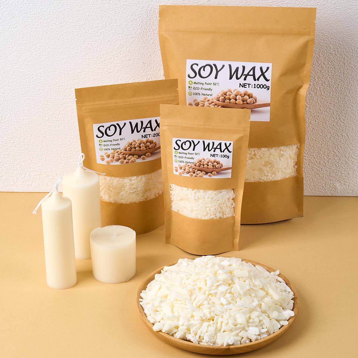 1-punktowy czysty biały wosk s – Candle Making Material recenzja i cena