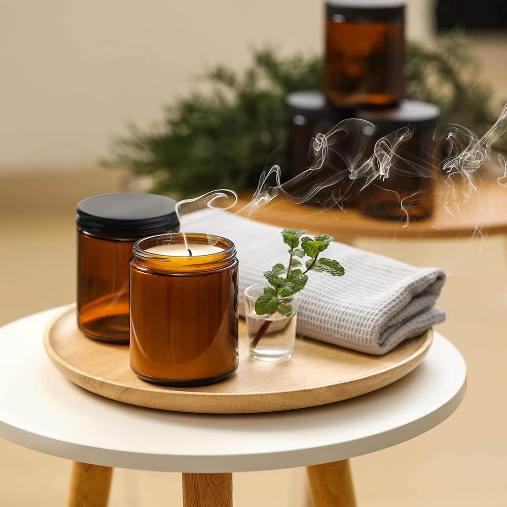 Słoiki z brązowego szkła o poj – Candle Making Glass Jars recenzja i cena