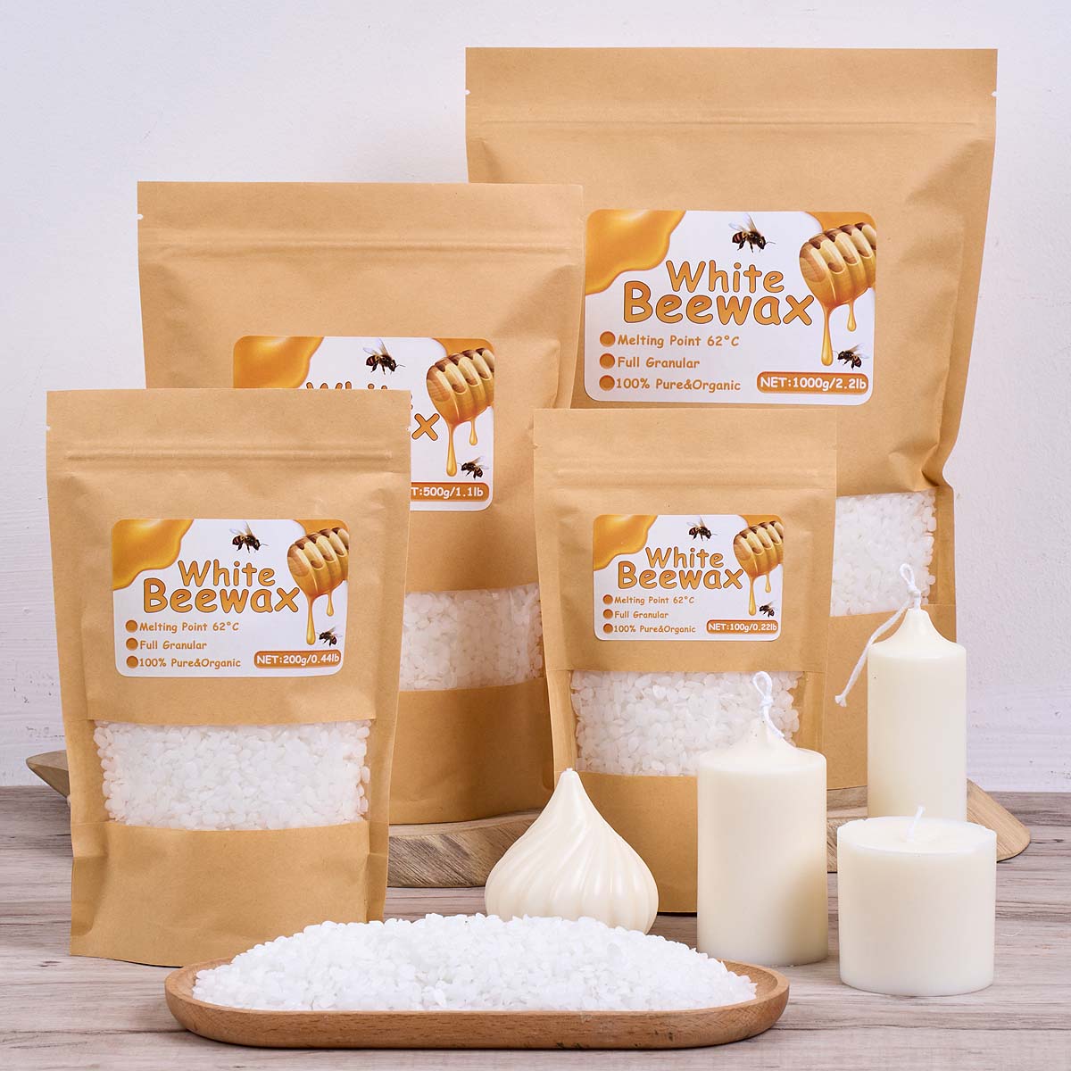 Biały Wosk Pszczelek Czysty Na – Candle Making Material recenzja i cena
