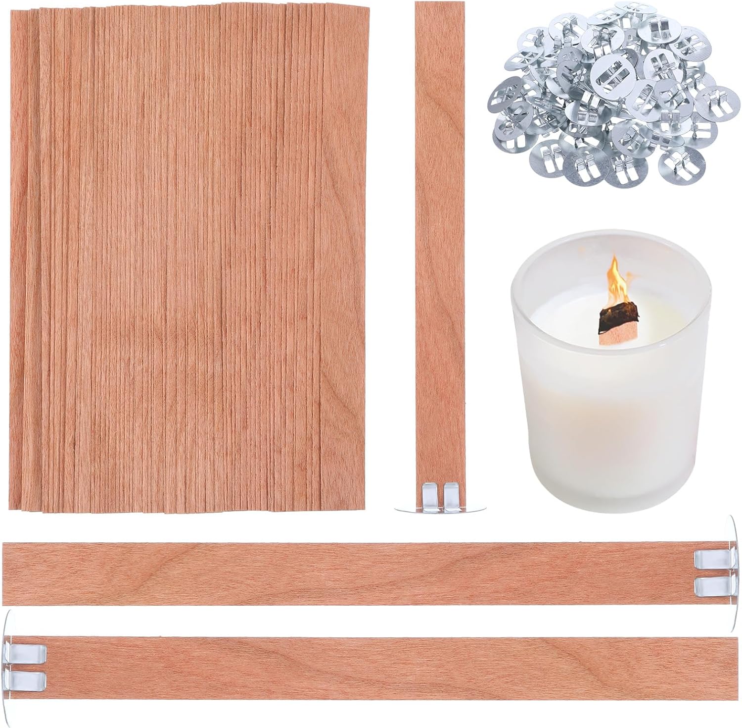 60 szt. Drewnianych Knotów do  – Candle Making Material recenzja i cena